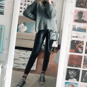 Leather leggings party